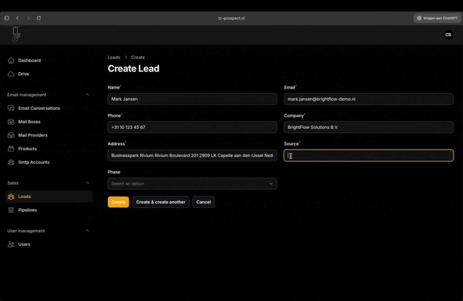 CRM for quality leads and leads capturing